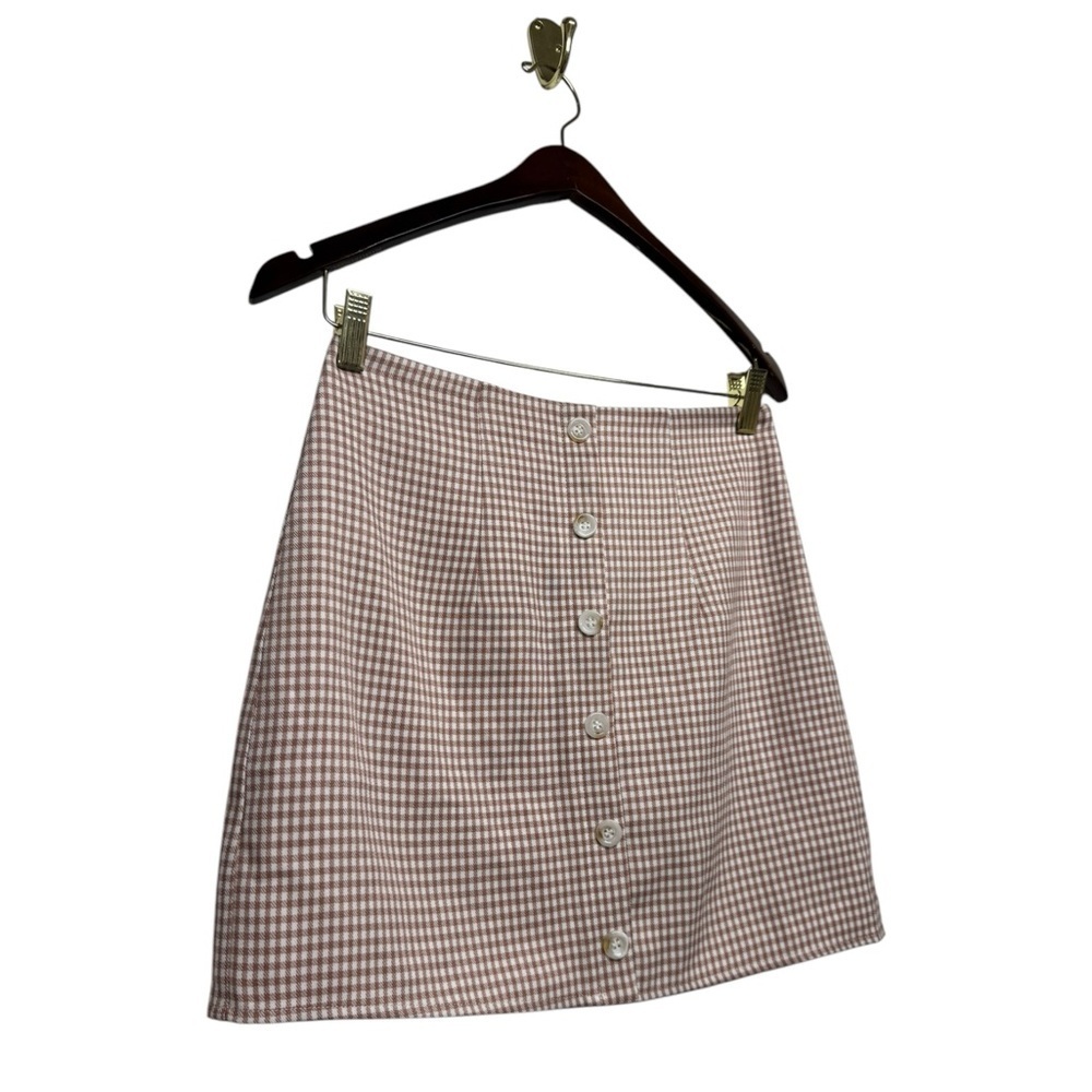 NWOT REVOLVE SUPERDOWN Gingham Button Front Mini … - image 5